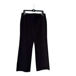 $395 St. John Brown Wide Leg Pants Size 12